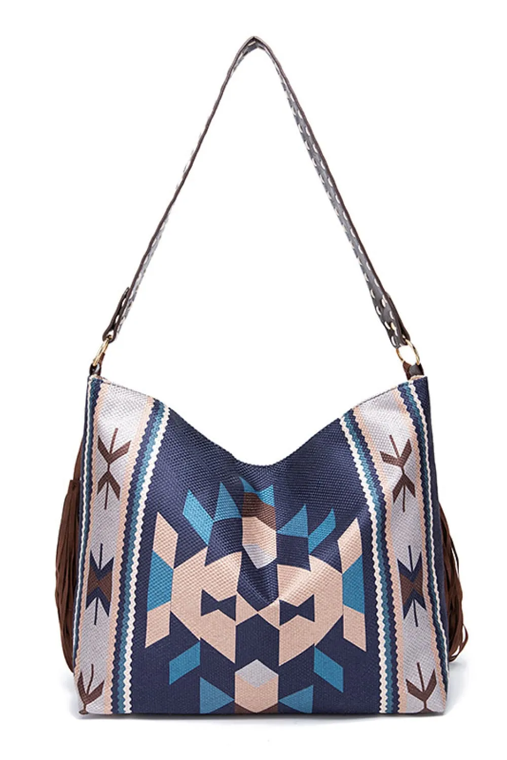 Geometric Canvas Tote Bag, image 2