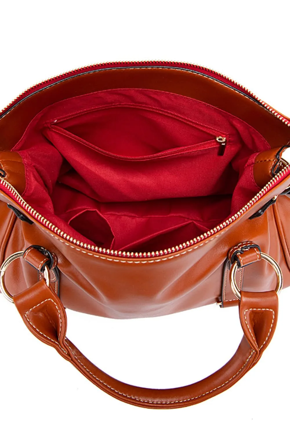 PU Leather Handbag with Tassels, image 11
