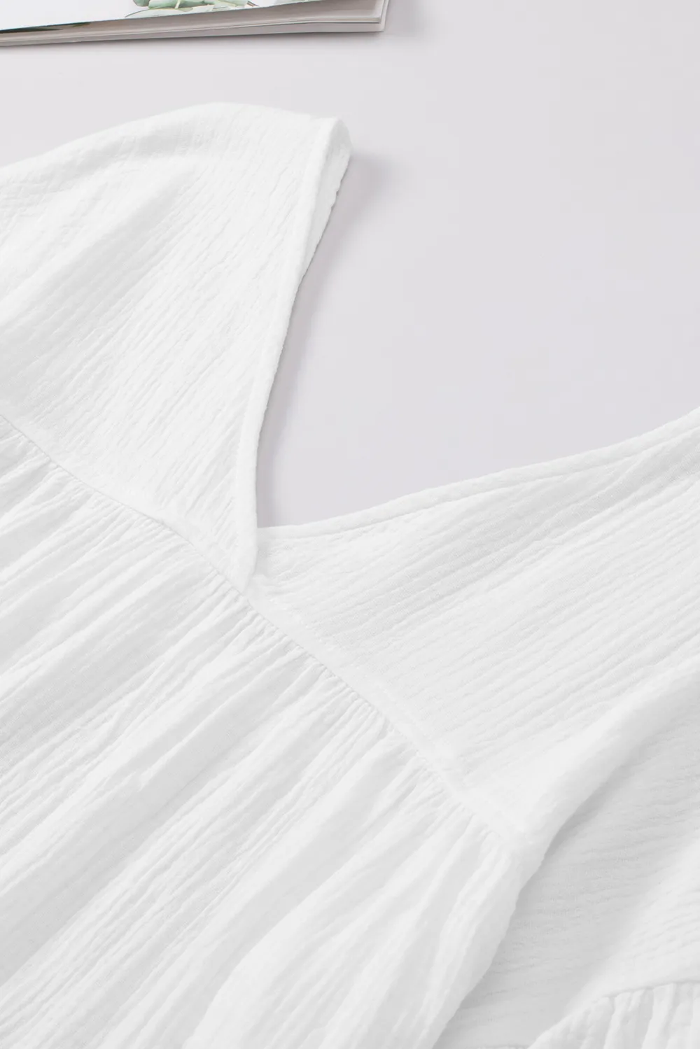 Dropped Shoulder V-Neck Blouse, image 16