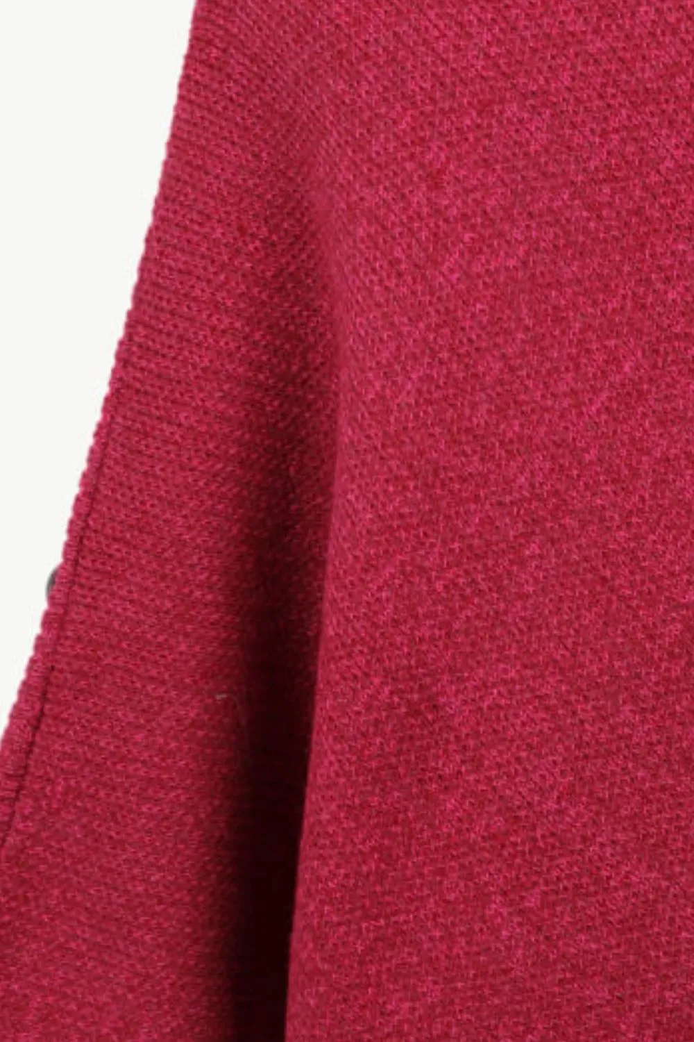 Turtleneck Buttoned Poncho, image 19