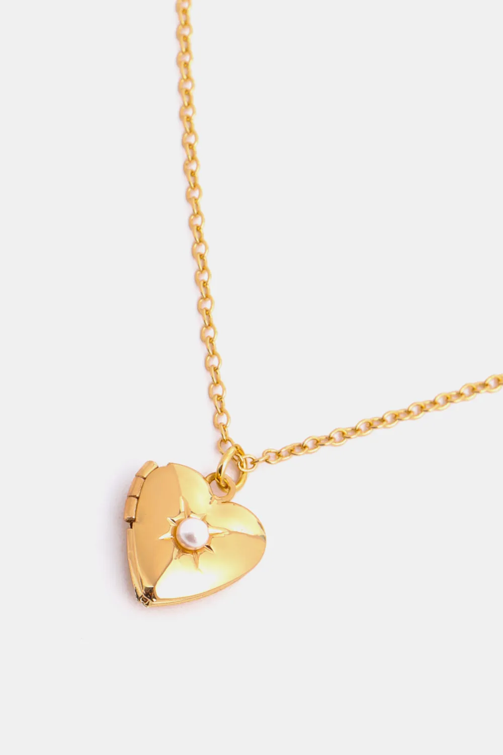 Zircon Heart Shape 14K Gold-Plated Pendant Necklace, image 25