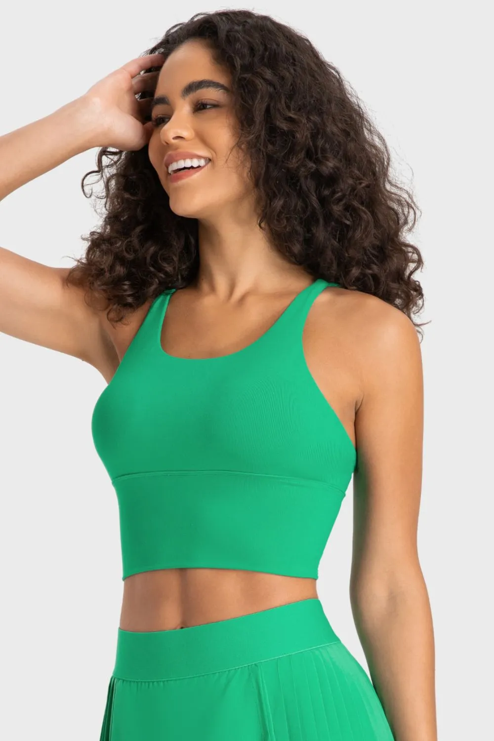 Crisscross Back Ladder Detail Sports Bra, image 14