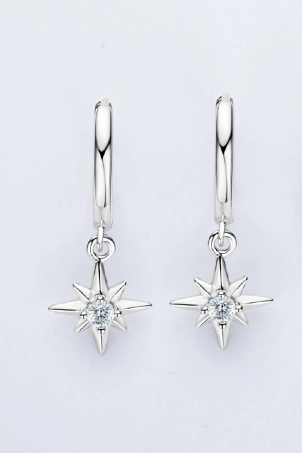 Moissanite Star Drop Earrings, image 4