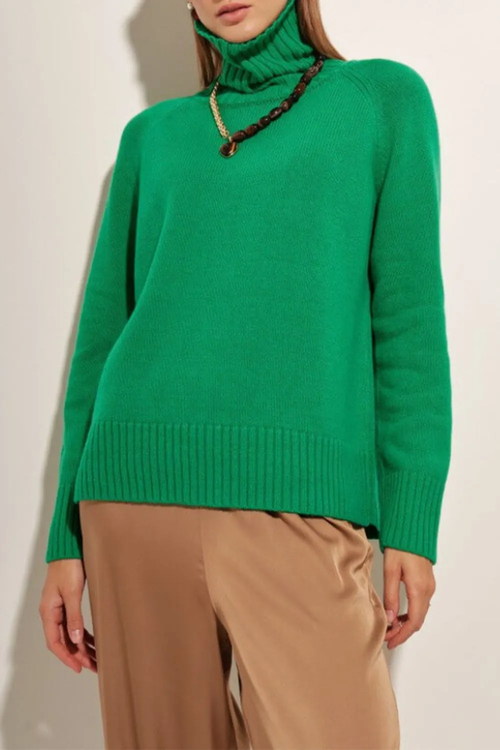 Turtle Neck Raglan Sleeve Sweater, image 16