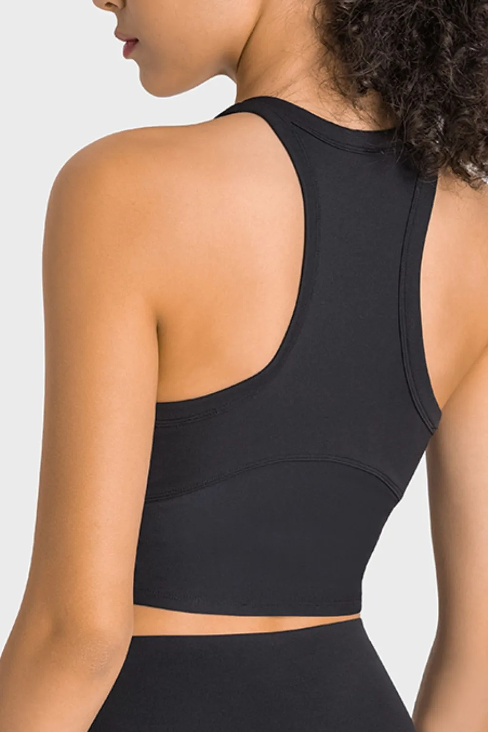 Racerback Cropped Sports Tank, image 18