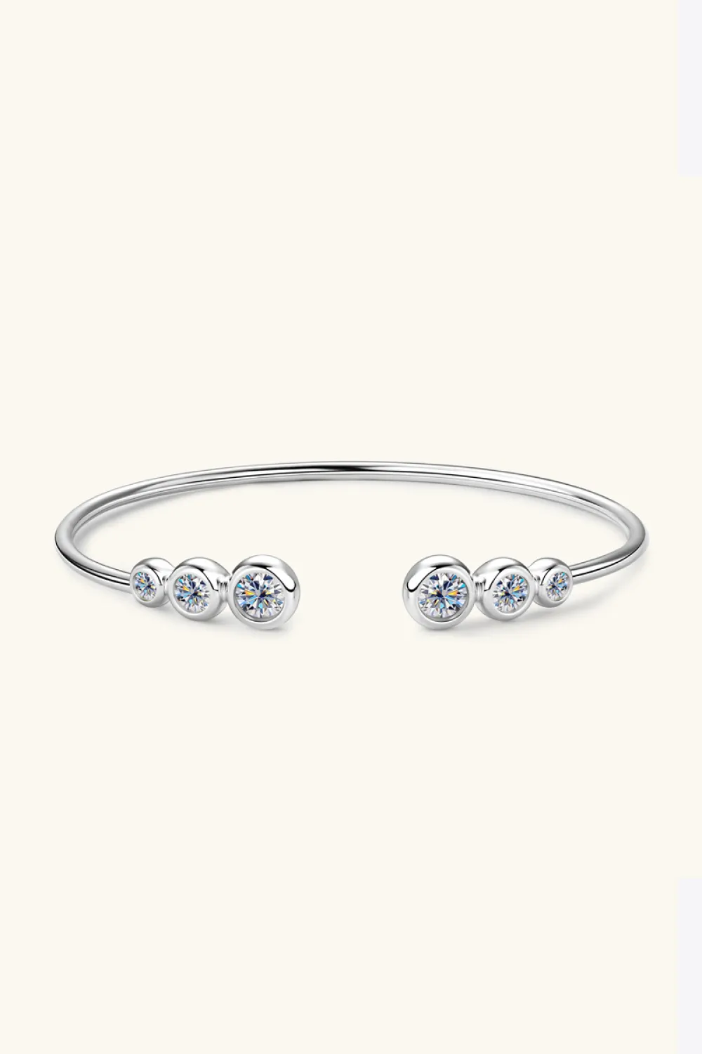 1.8 Carat Moissanite 925 Sterling Silver Bracelet, image 7