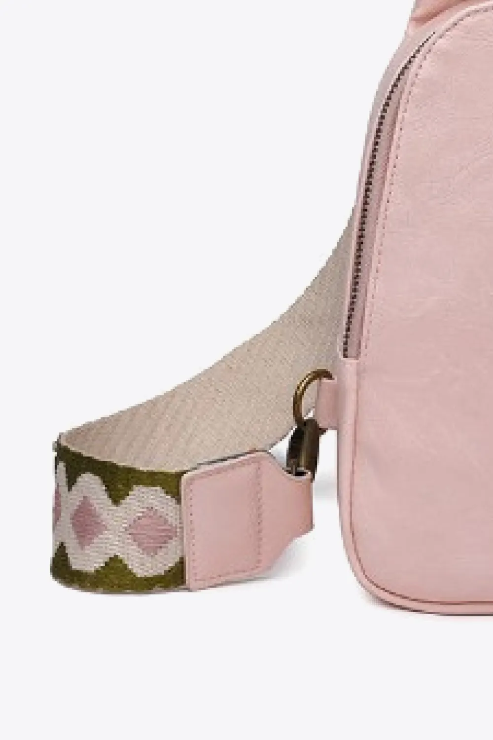 Random Pattern Adjustable Strap PU Leather Sling Bag, image 15