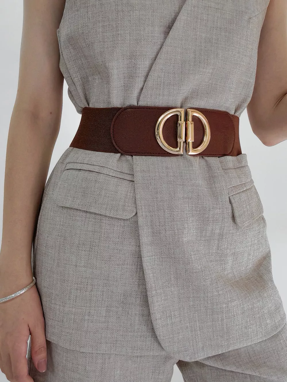 D Buckle Elastic Belt, image 32
