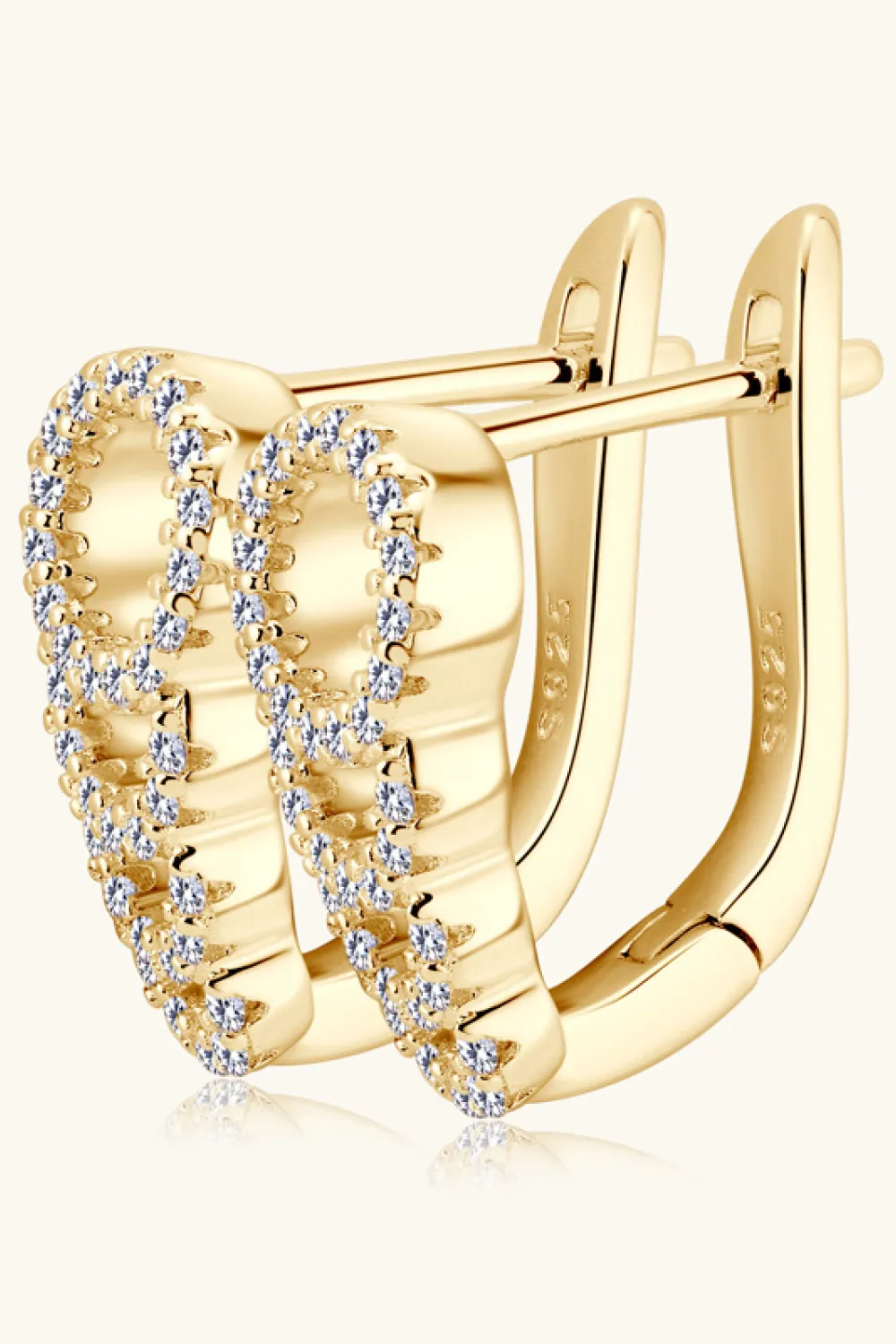 Moissanite 925 Sterling Silver Earrings, image 2