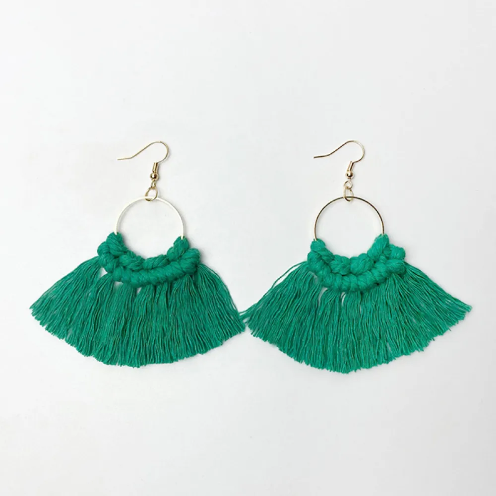 Fringe Detail Dangle Earrings, image 7
