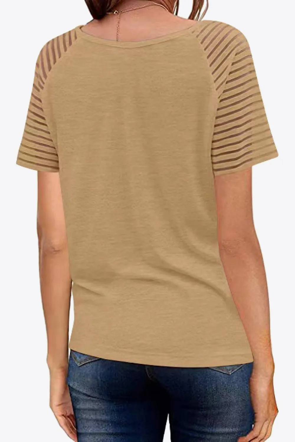 V-Neck Raglan Sleeve Tee, image 17
