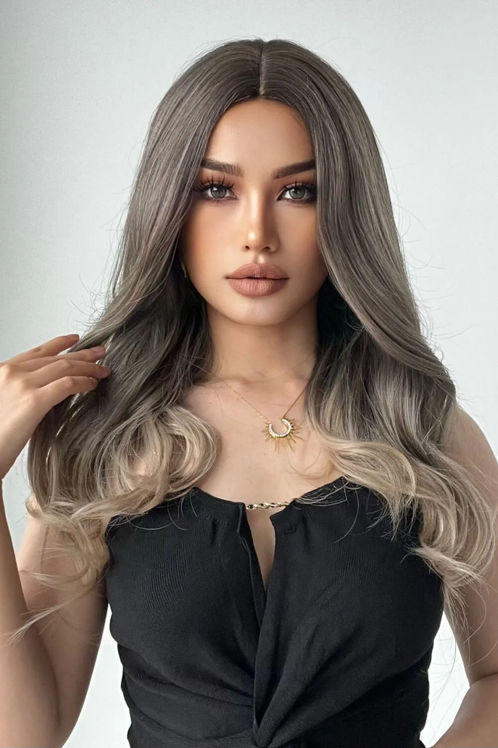 13*1" Full-Machine Wigs Synthetic Long Straight 24", image 3