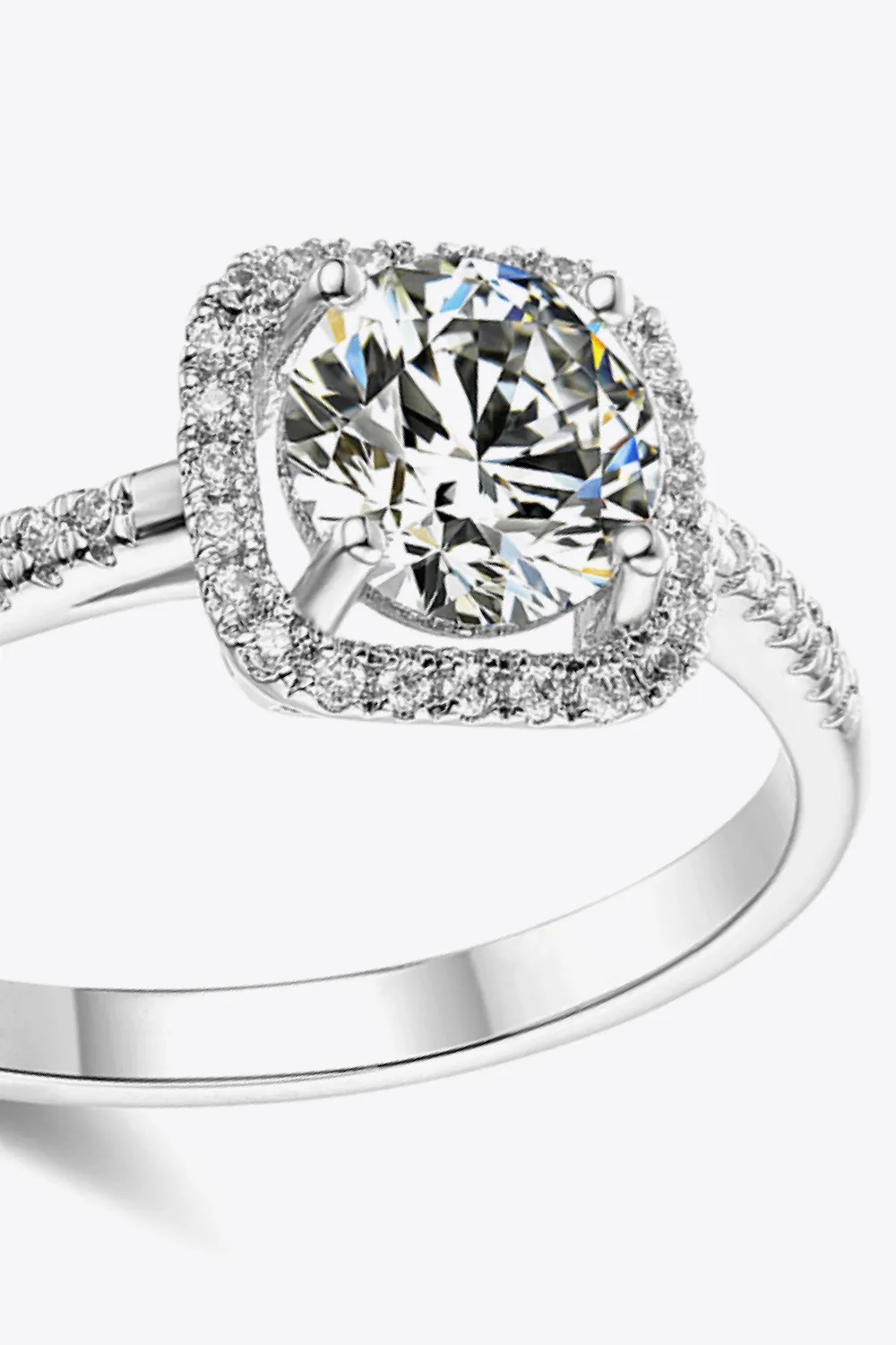1 Carat Moissanite Zircon Ring, image 3