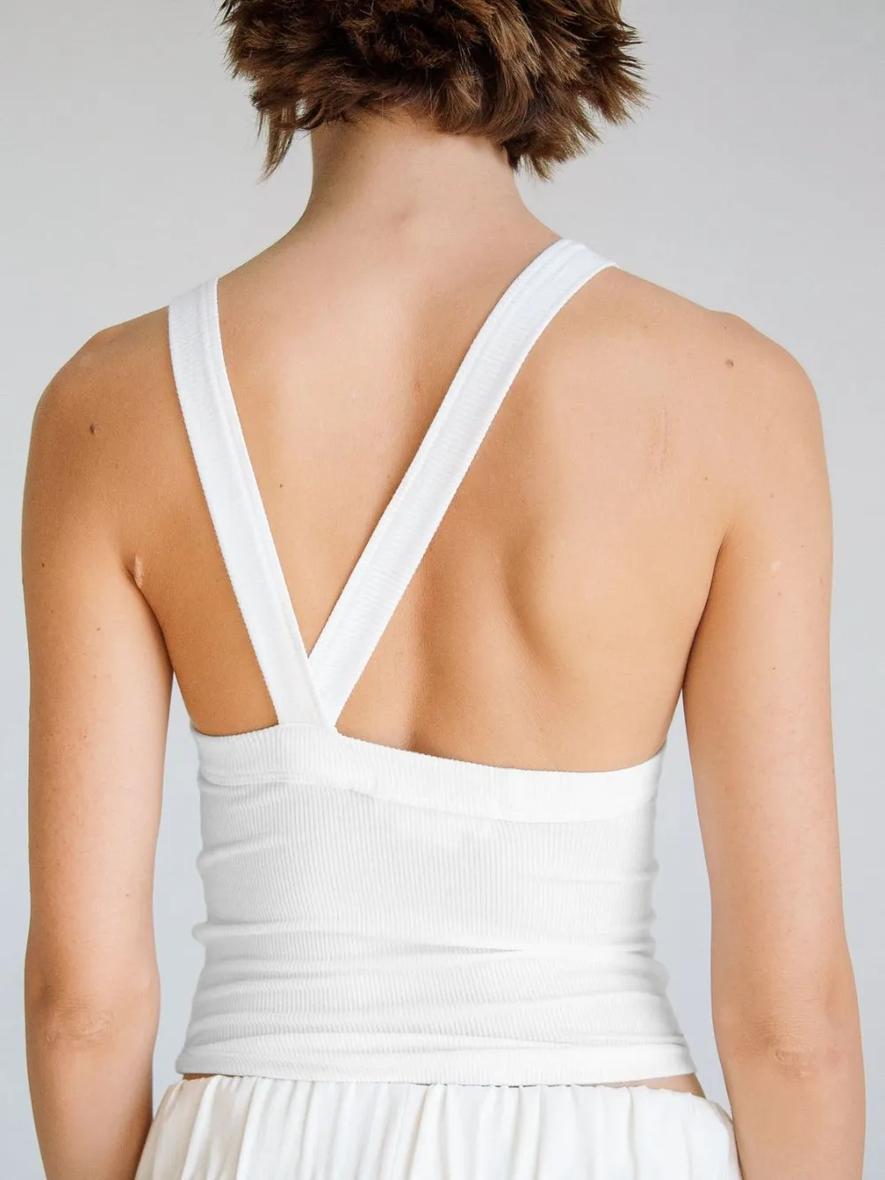 Halter Neck Ribbed Cropped Top, image 19