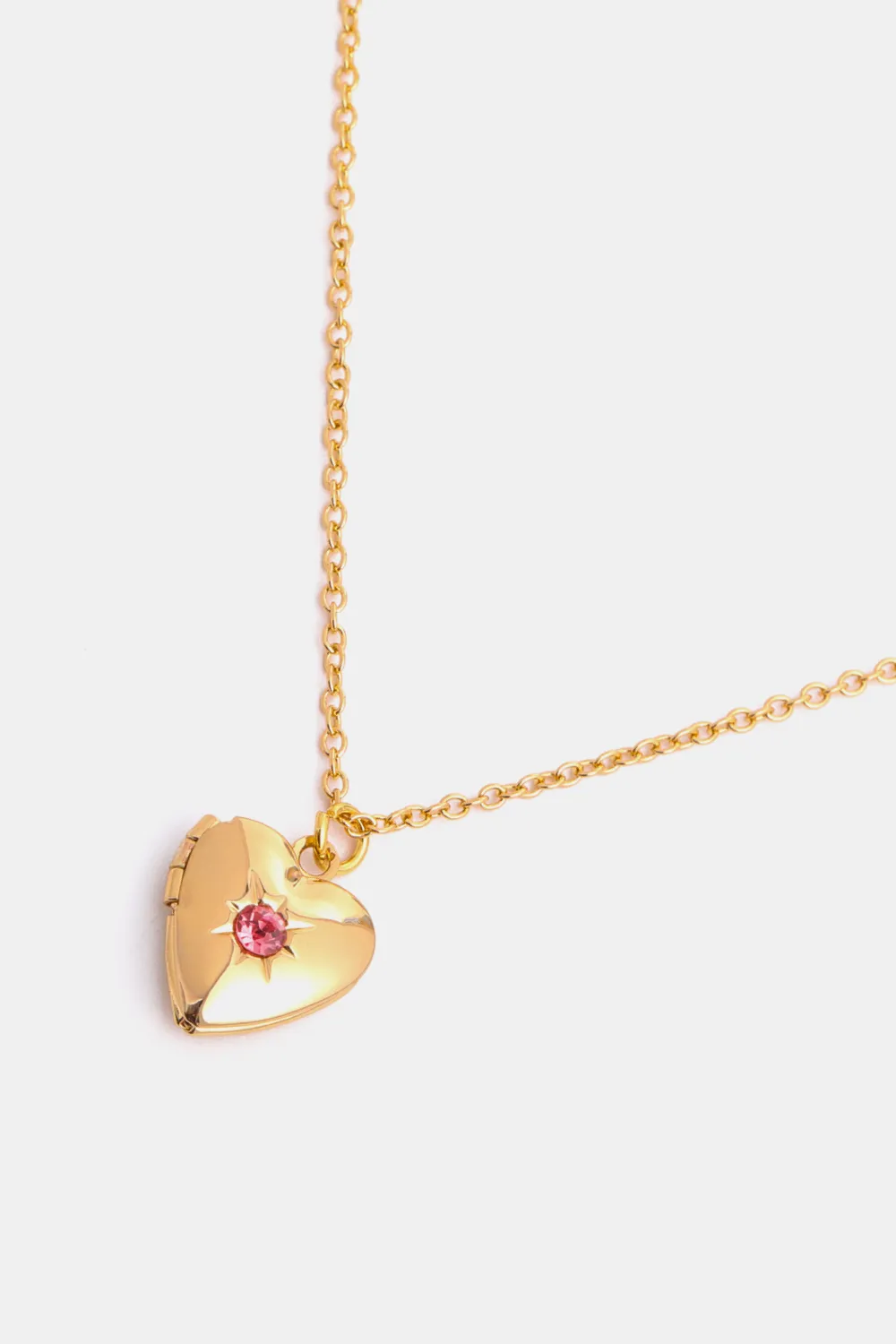 Zircon Heart Shape 14K Gold-Plated Pendant Necklace, image 21