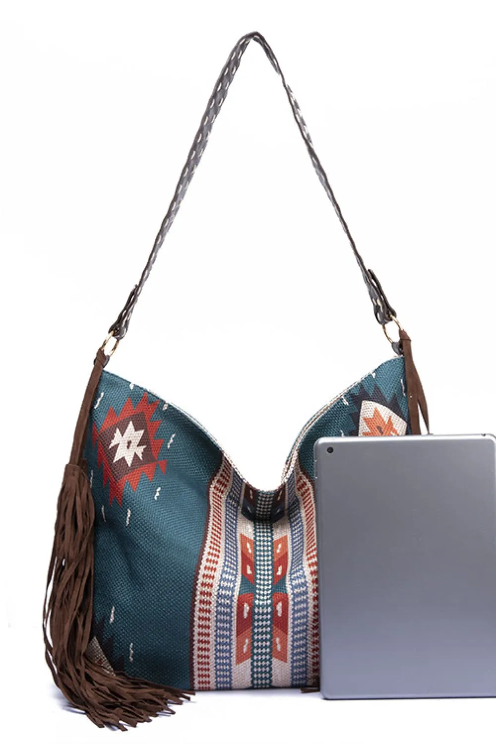 Geometric Canvas Tote Bag, image 10