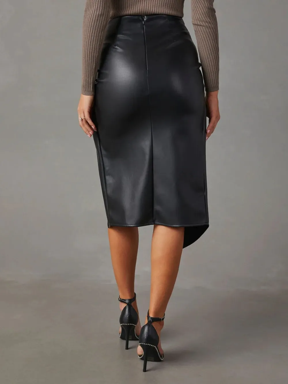 Twist Detail High Waist Skirt, image 8