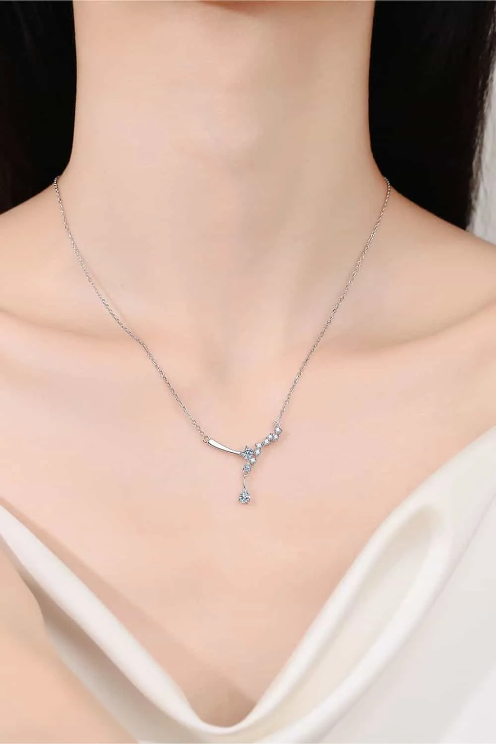 1 Carat Moissanite 925 Sterling Silver Necklace, image 5