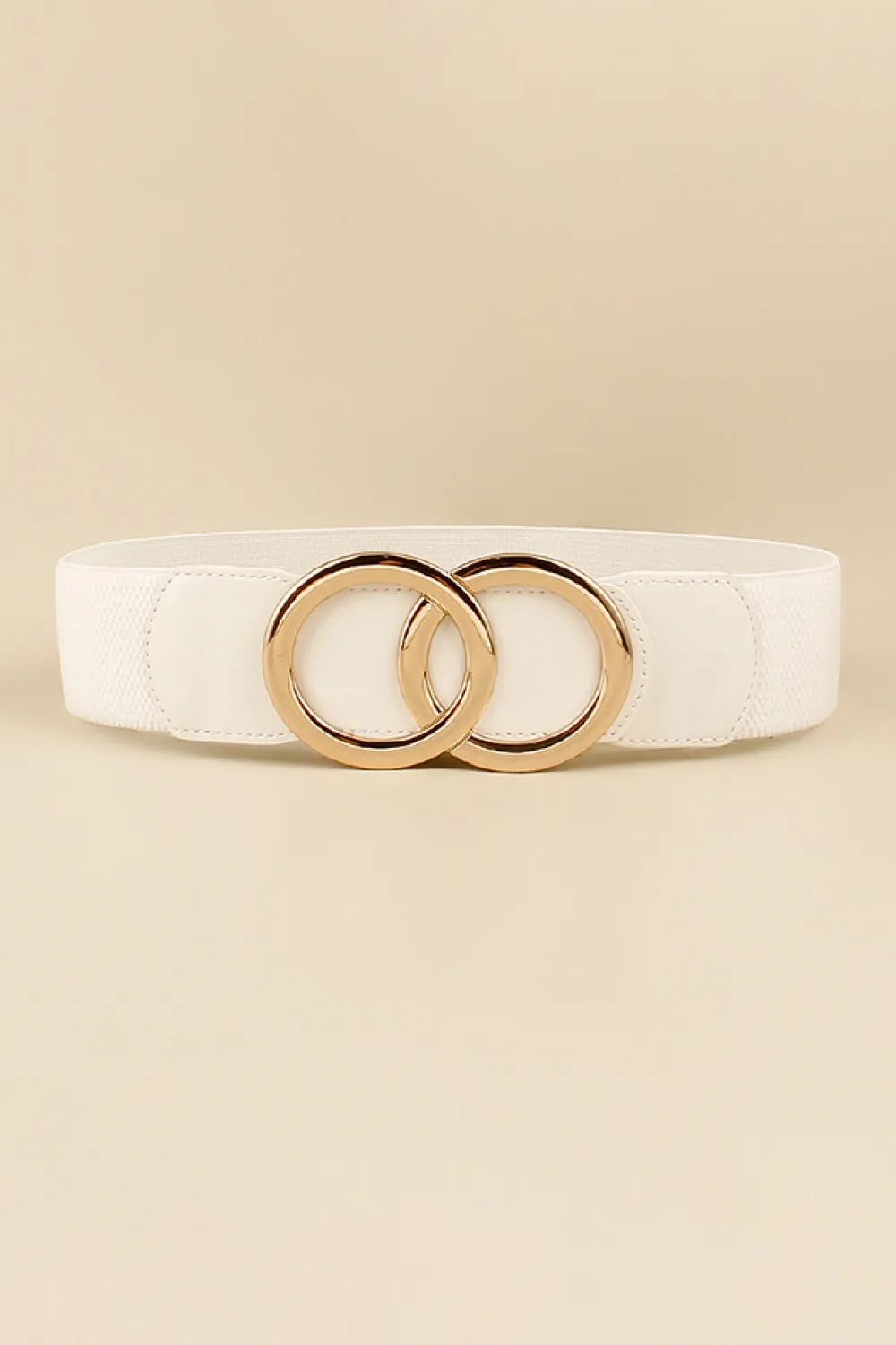 Zinc Alloy Buckle Elastic PU Belt, image 5