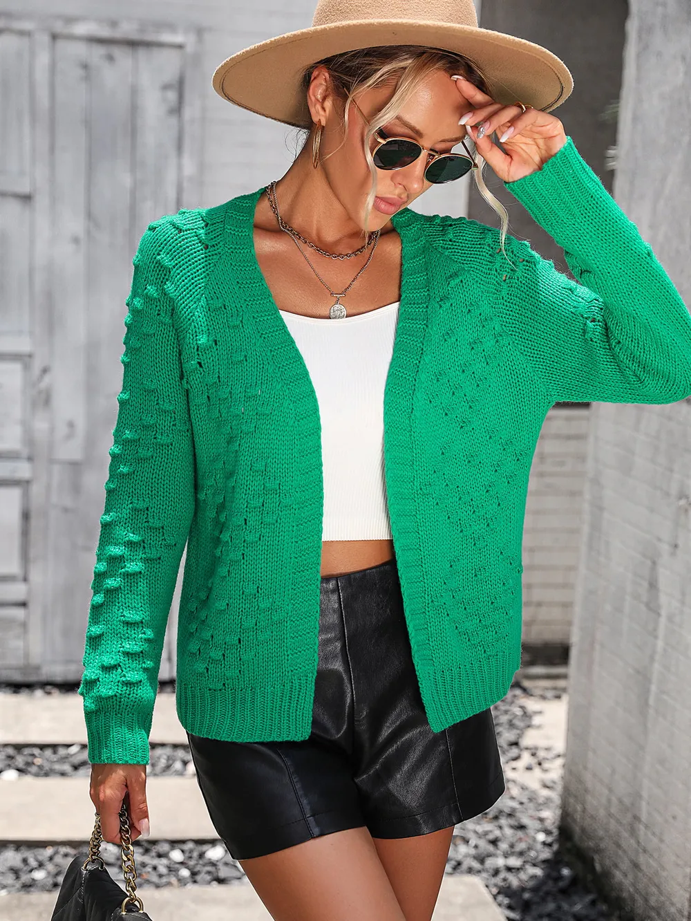 Open Front Long Sleeve Cardigan, image 2