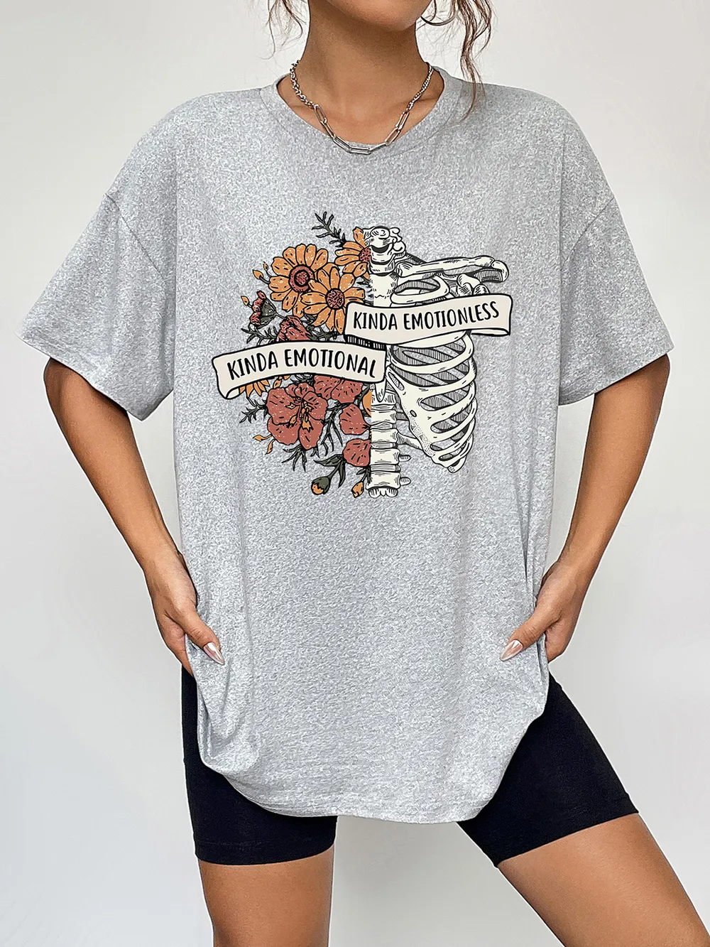 Round Neck Short Sleeve Graphic T-Shirt, image 5
