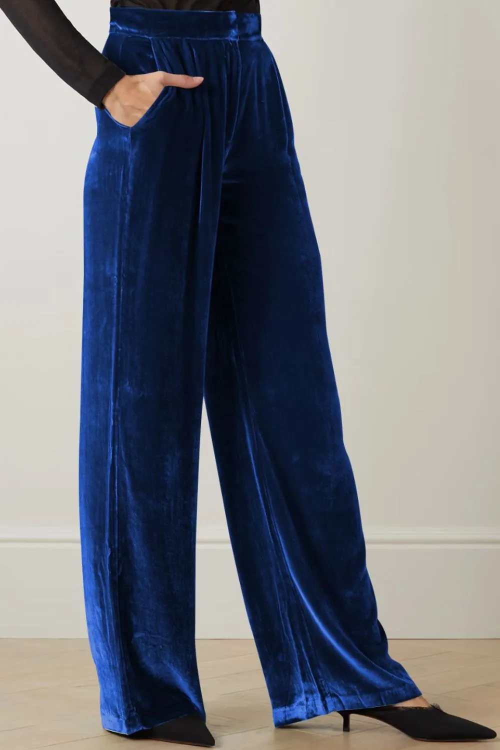 Loose Fit High Waist Long Pants with Pockets, image 13
