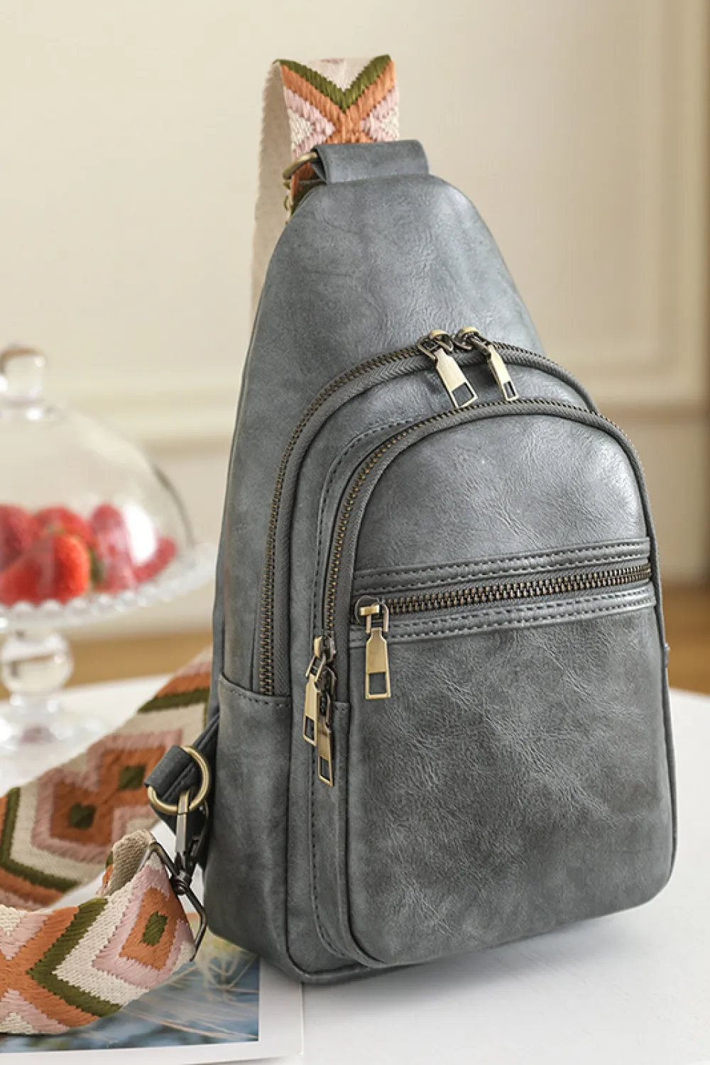 It's Your Time PU Leather Sling Bag, image 17