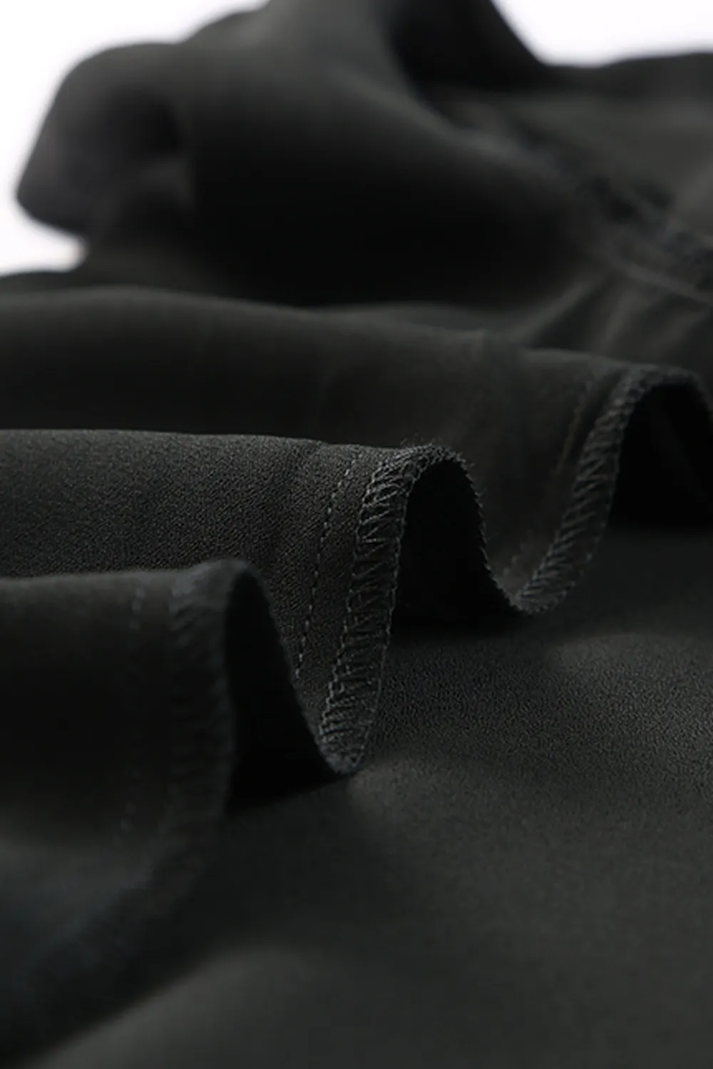 V-Neck Tie Hem Flutter Sleeve Blouse, image 11