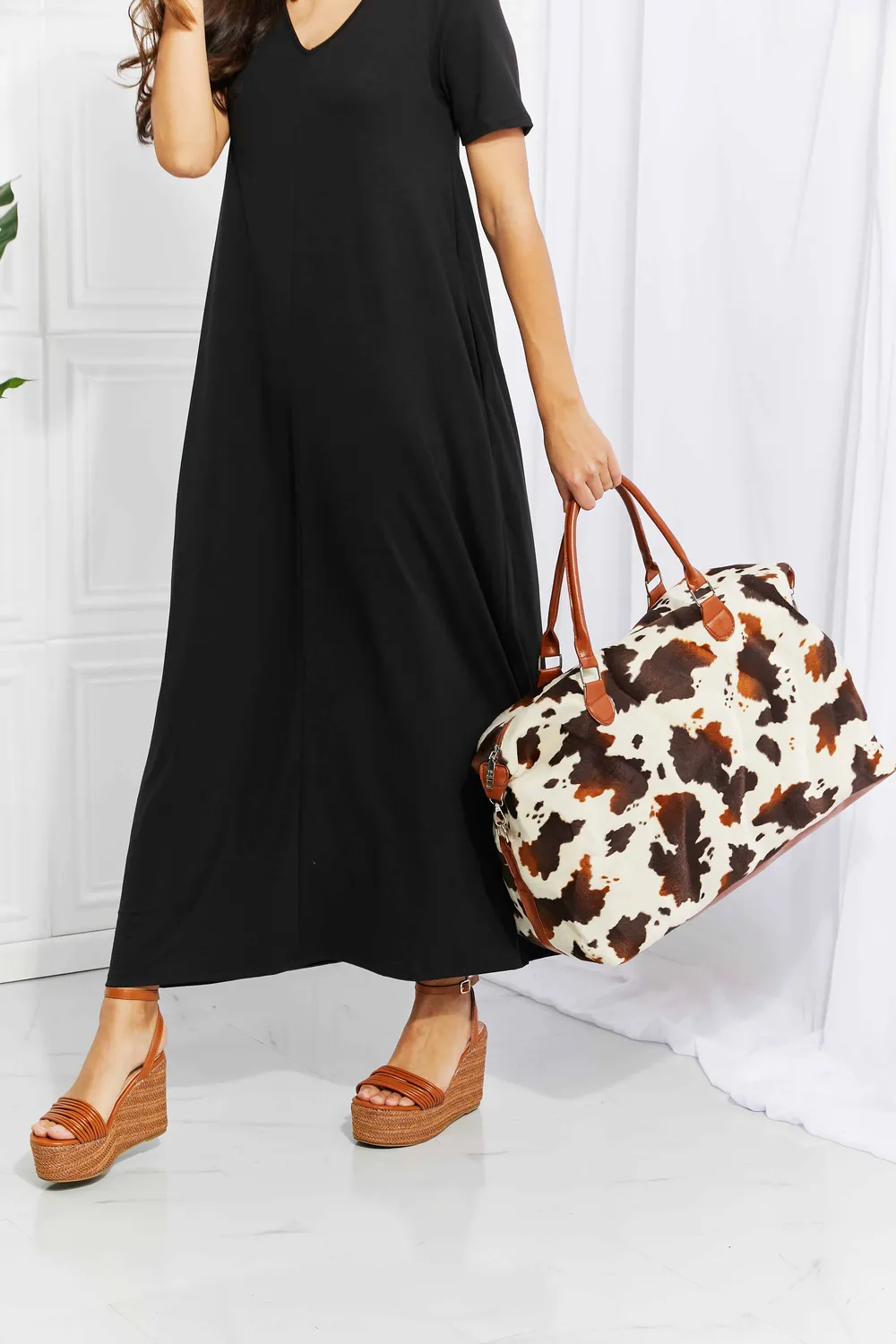 Animal Print Plush Weekender Bag, image 14