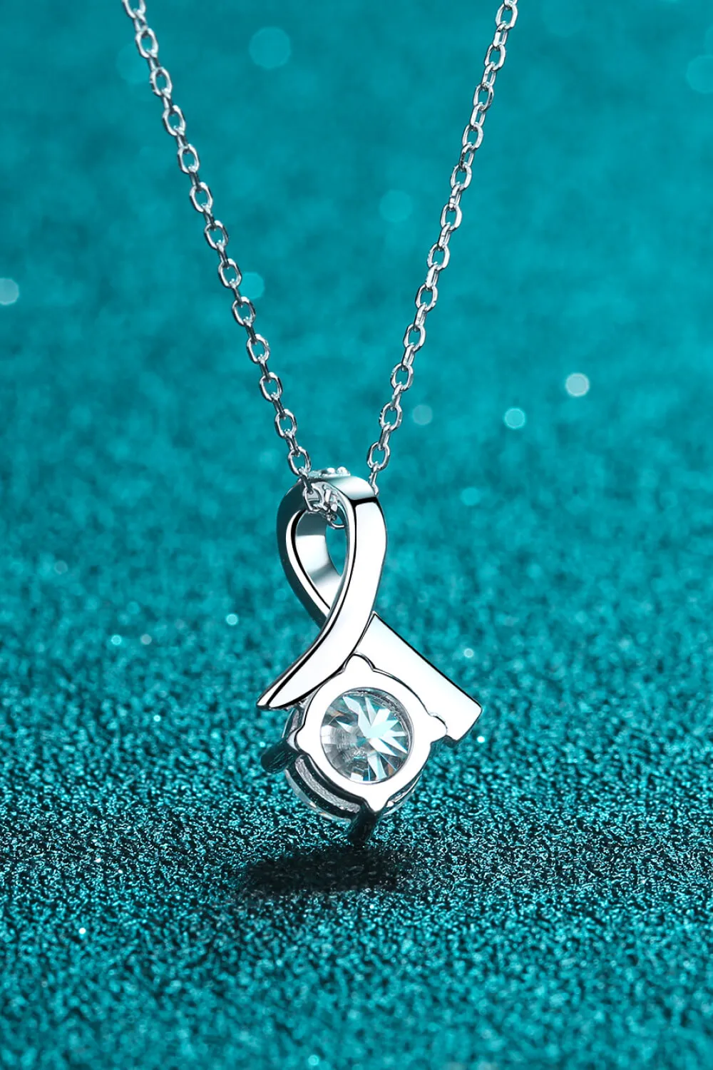 Unique and Chic Moissanite Pendant Necklace, image 4
