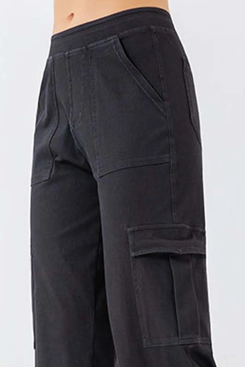 Buttoned Pocketed Long Jeans, image 6