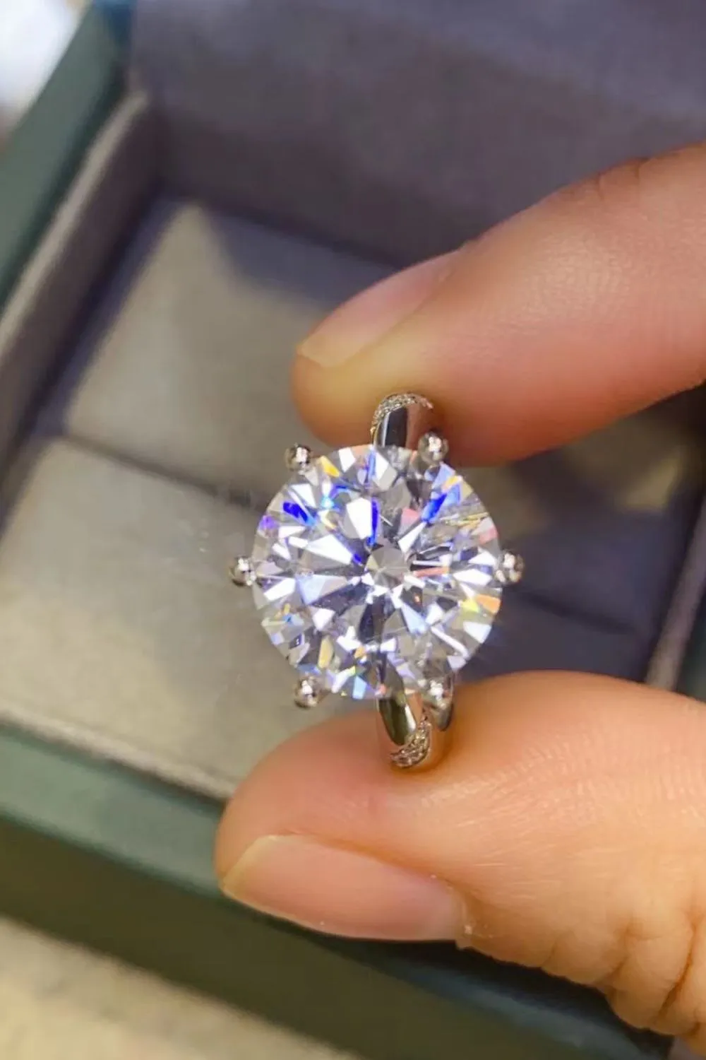 5 Carat Moissanite 6-Prong Ring, image 3