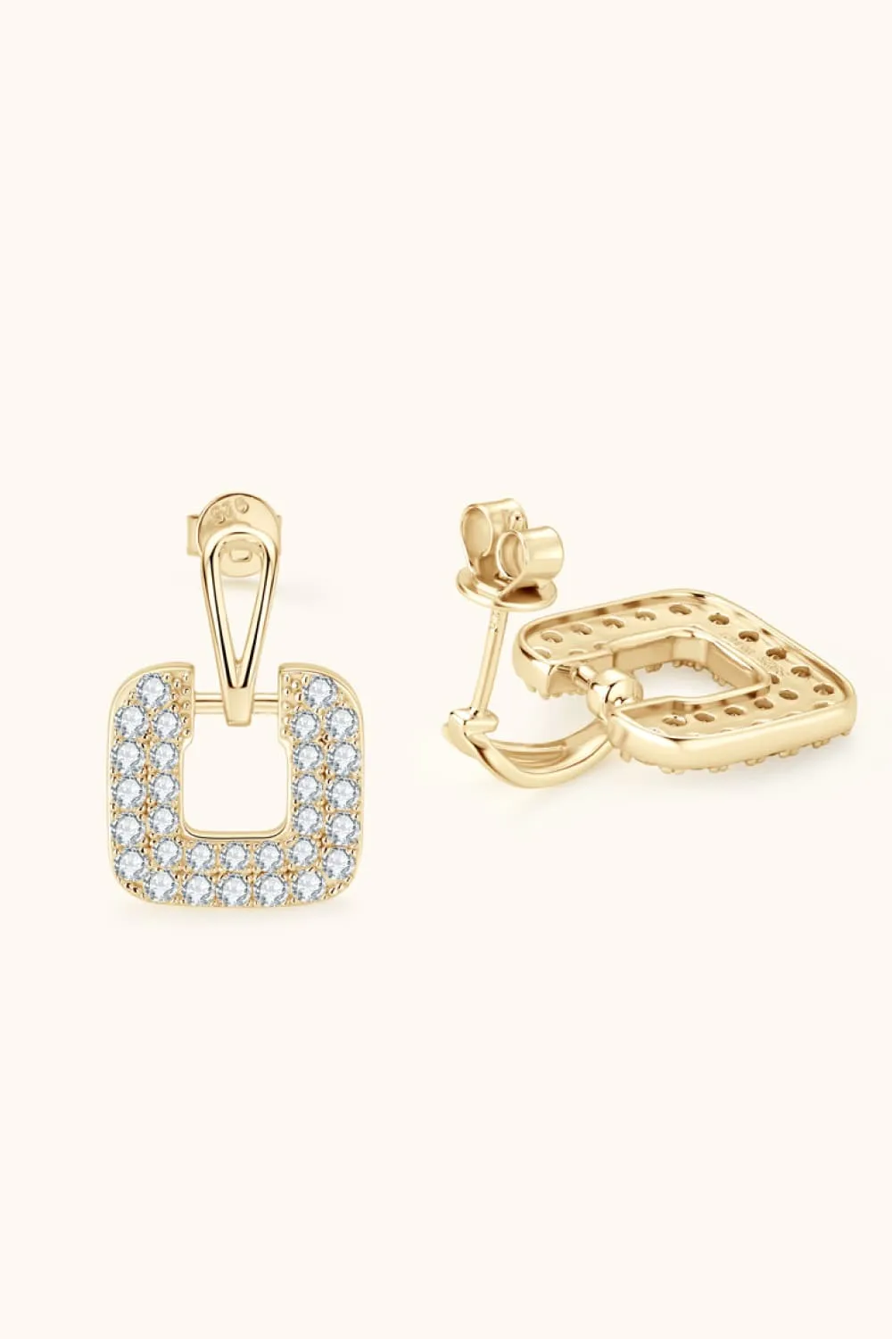 1.68 Carat Moissanite 925 Sterling Silver Drop Earrings, image 8