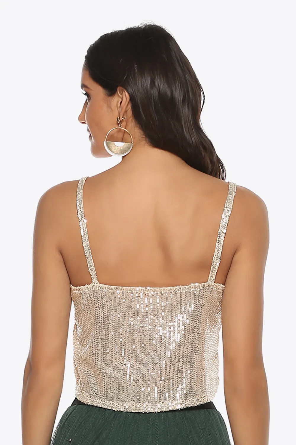 Sequin Cropped Cami, image 6