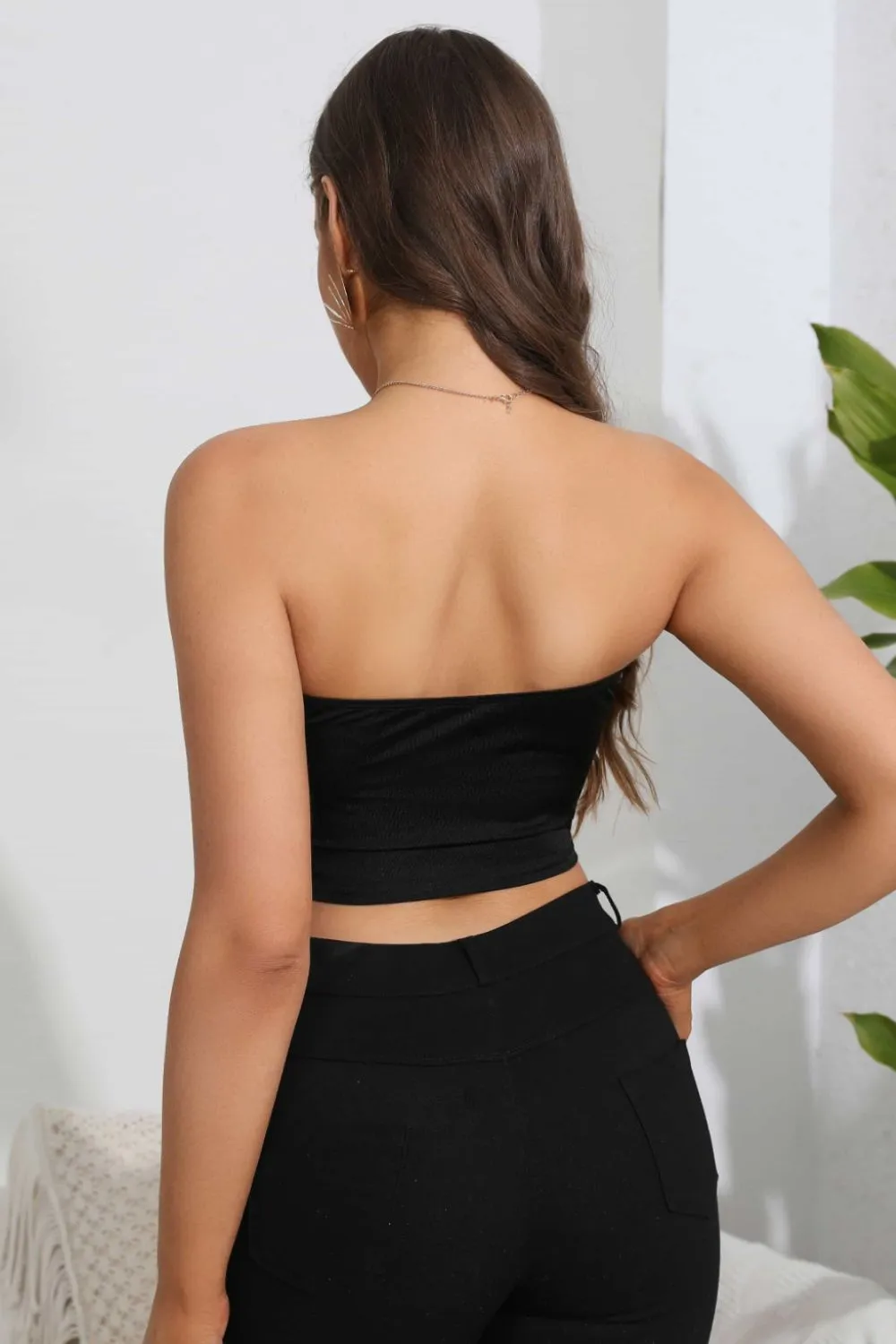 Heart Spider Web Graphic Tube Top, image 2