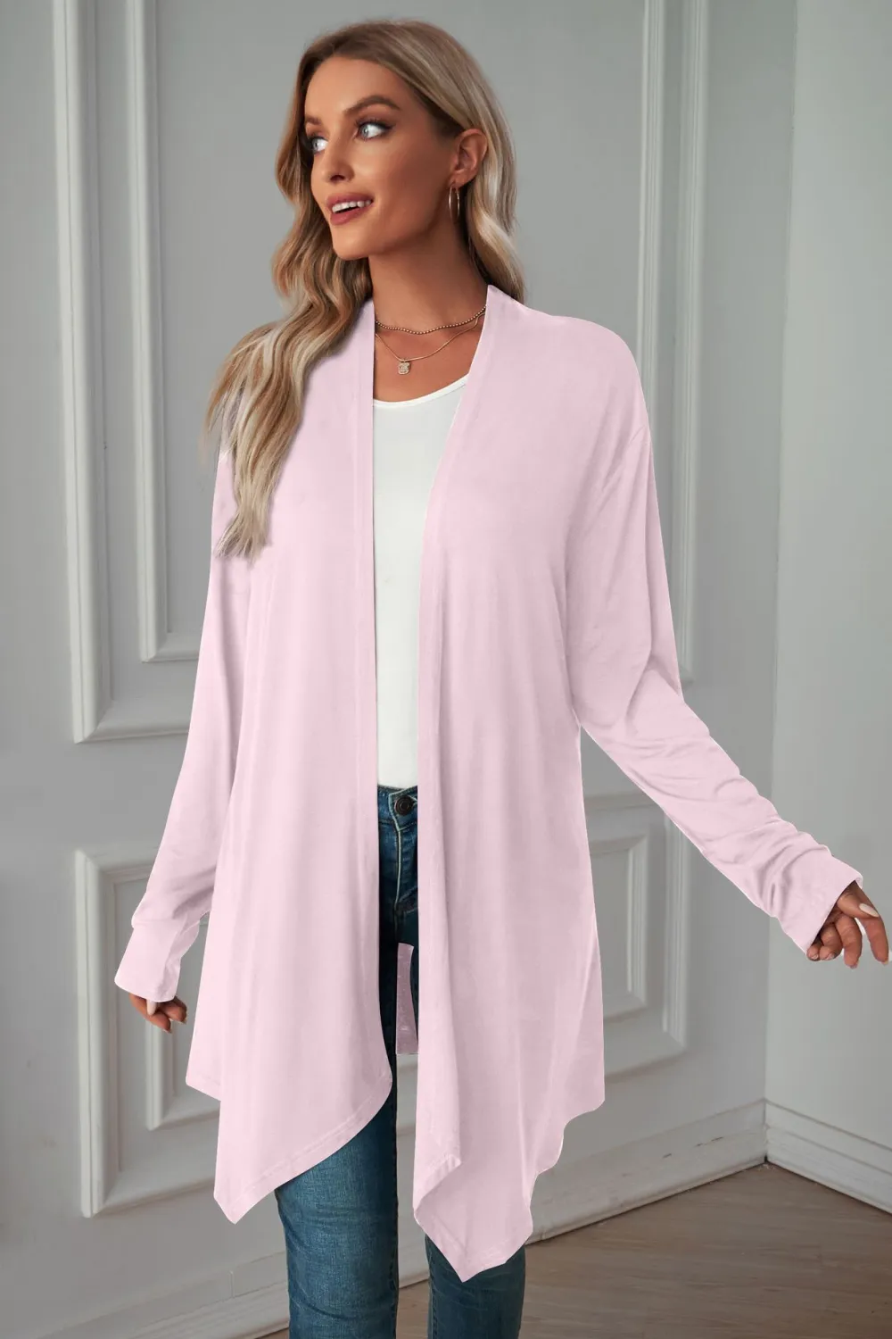 Open Front Long Sleeve Cardigan, image 11