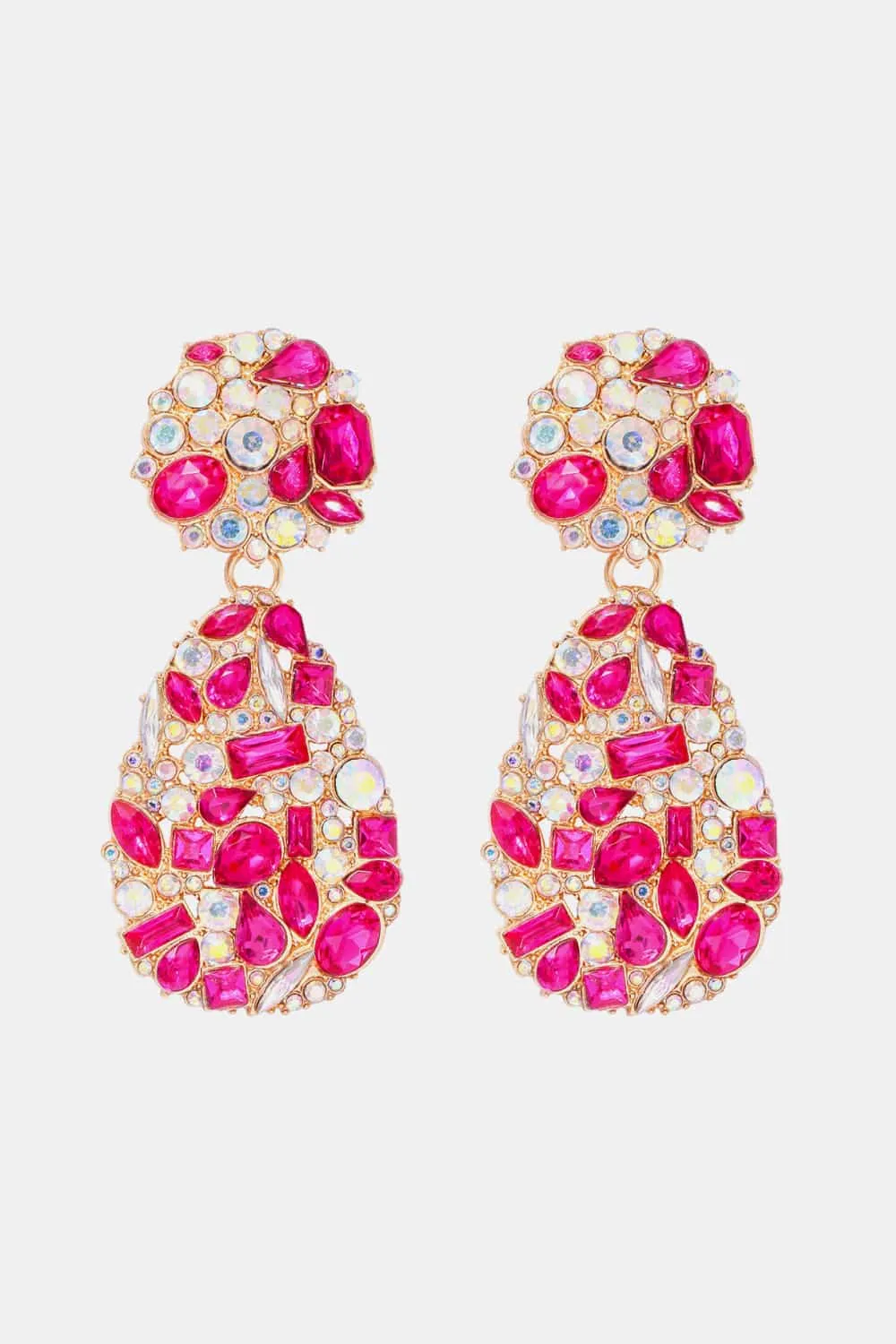 Teardrop Shape Zinc Alloy Dangle Earrings, image 7