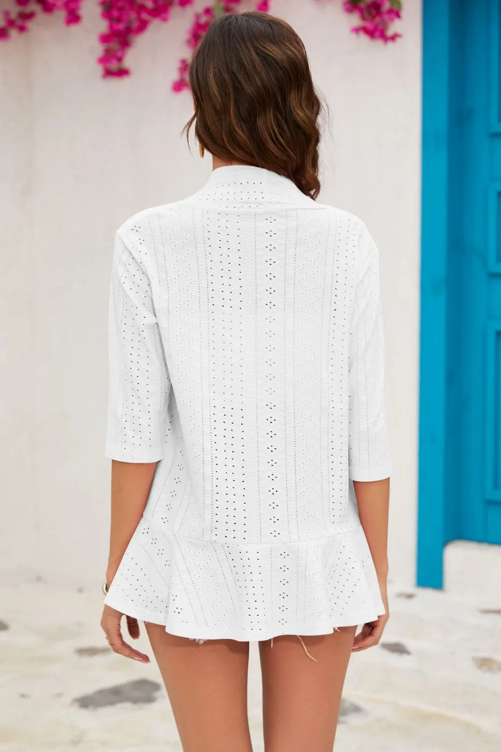 Half Sleeve Open Front Cardigan, image 10