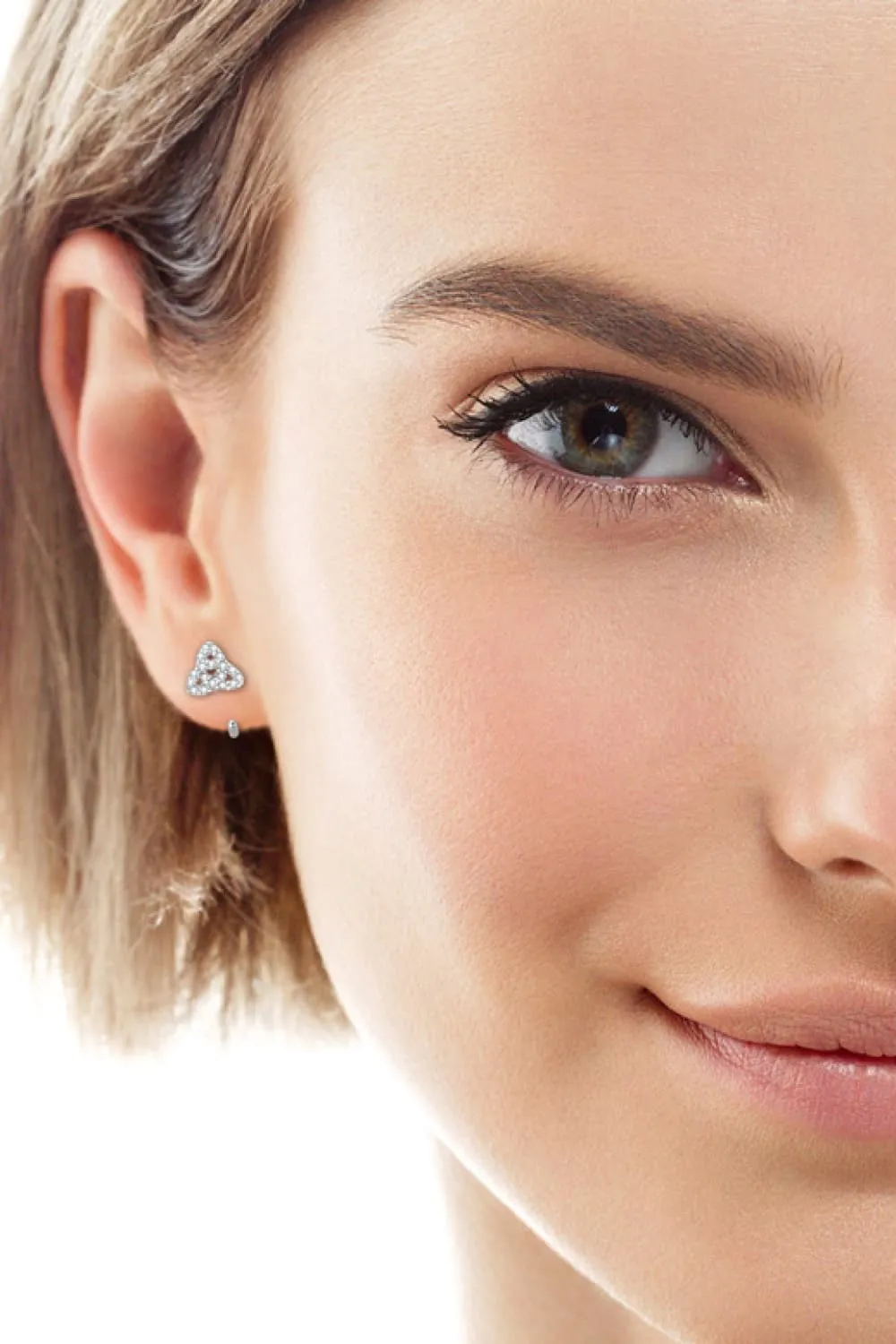 Moissanite 925 Sterling Silver Earrings, image 5