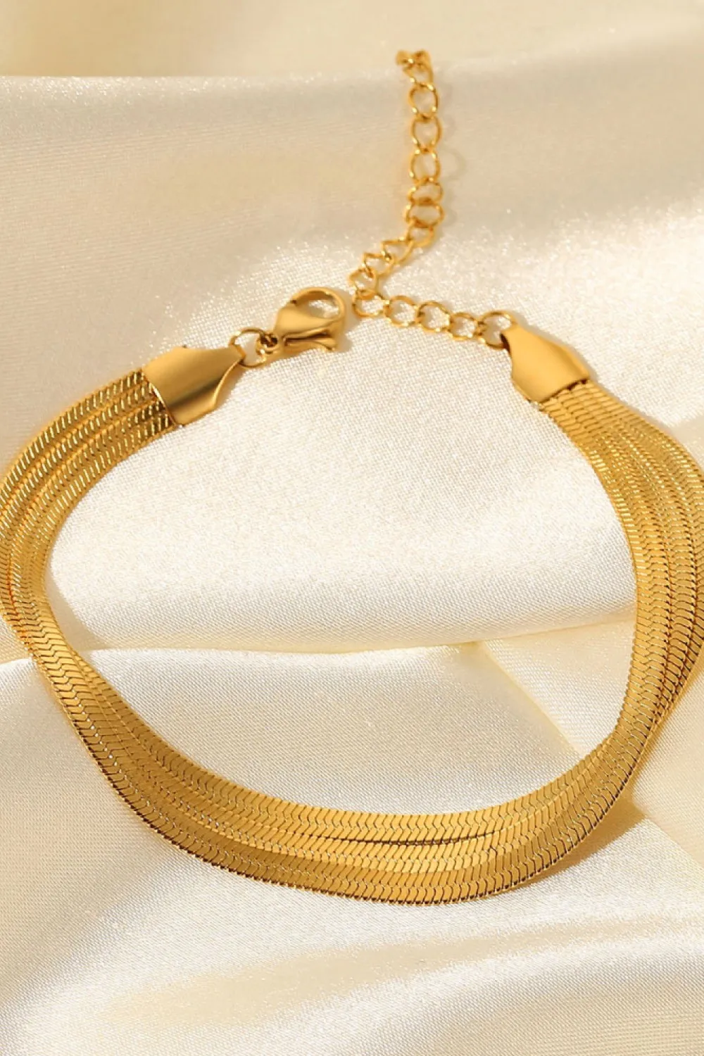Triple-Layered Snake Chain Bracelet, image 6