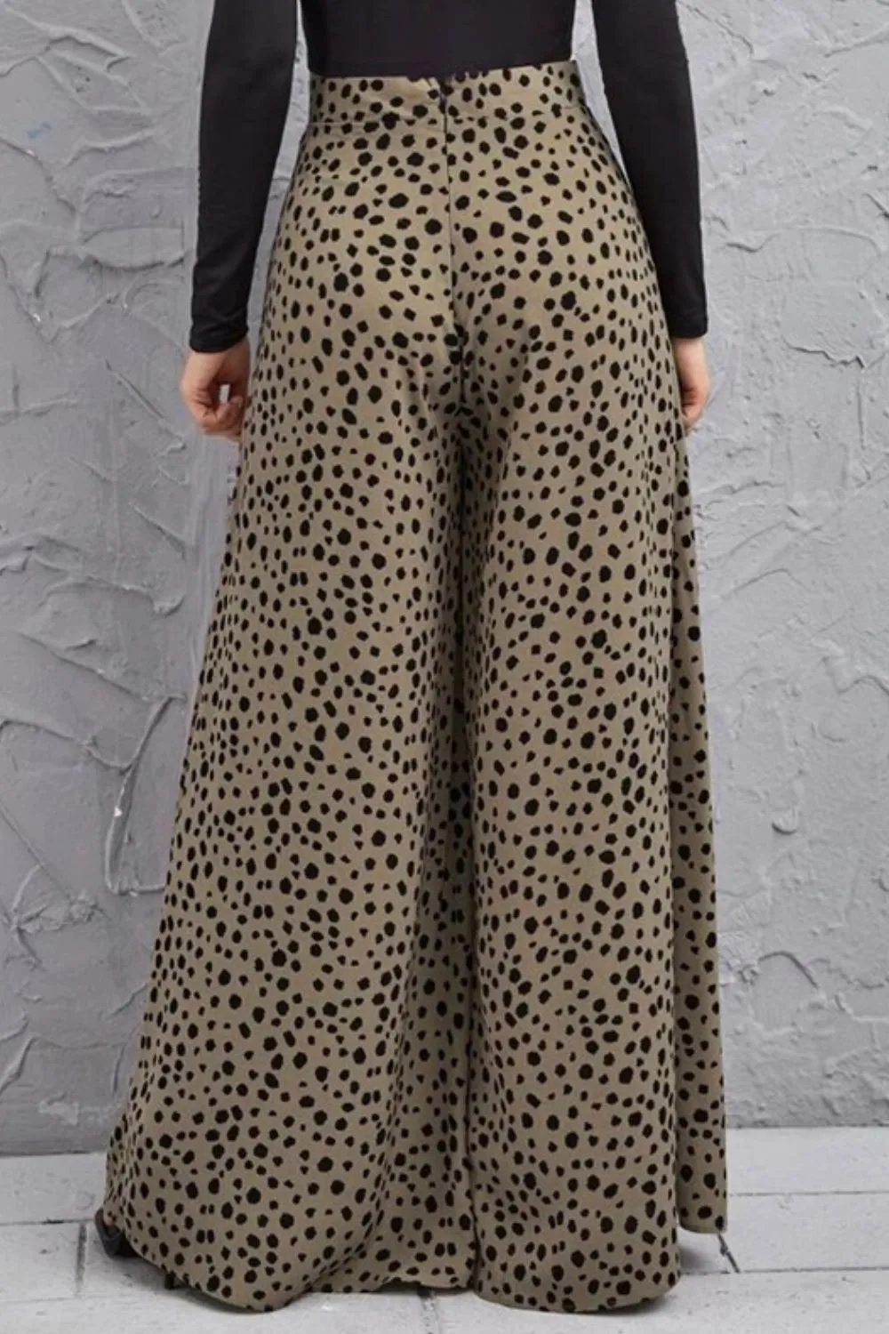 Animal Print High-Rise Culottes, image 6
