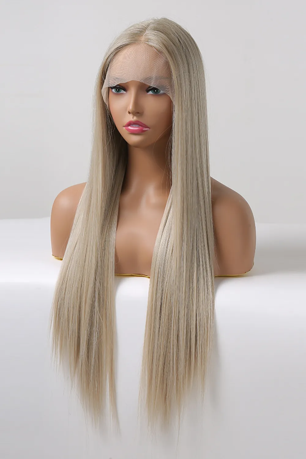 13*2" Lace Front Wigs Synthetic Long Straight 27" 150% Density, image 4