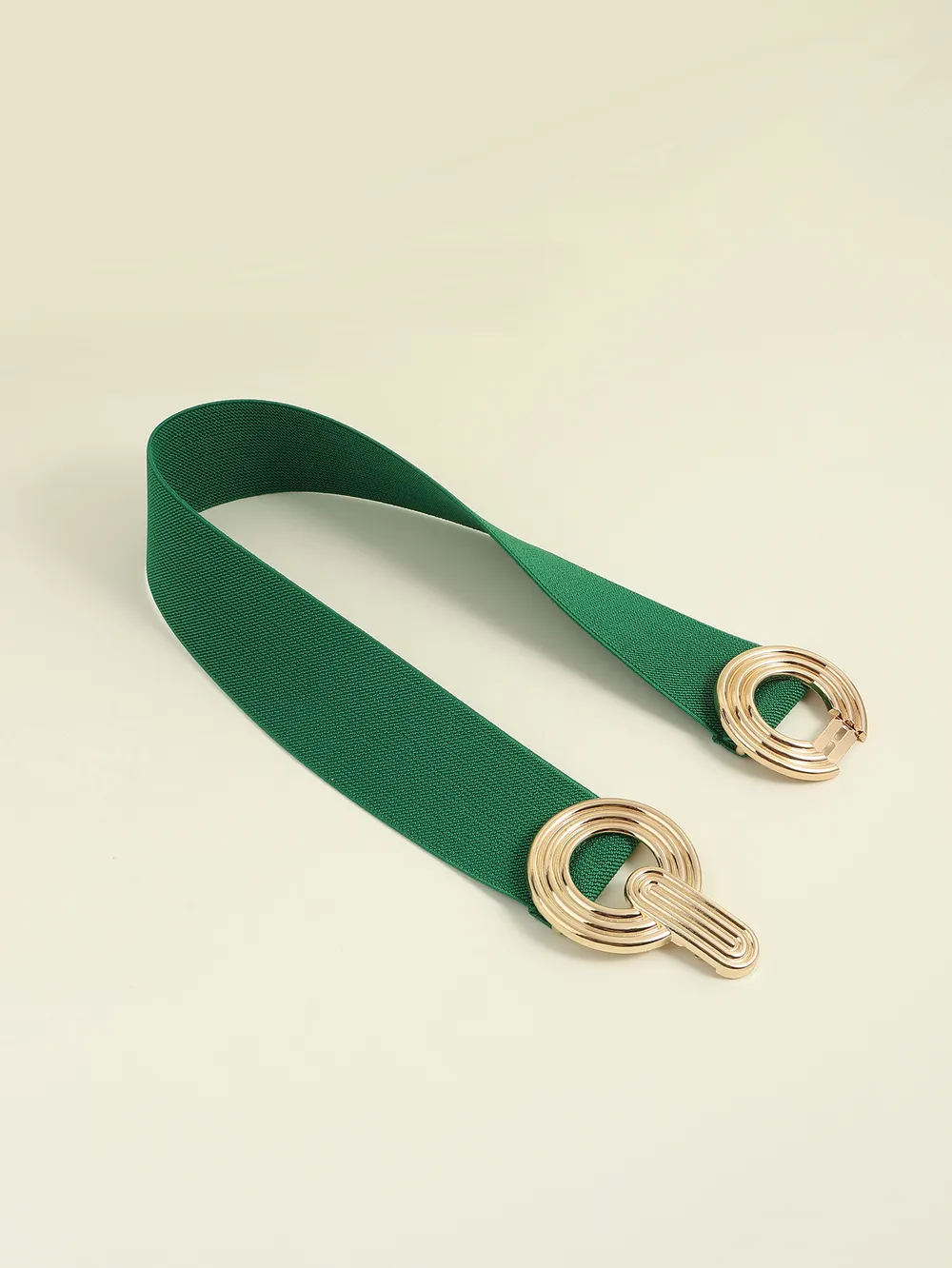 Geometric Buckle Elastic Wide Belt, image 22