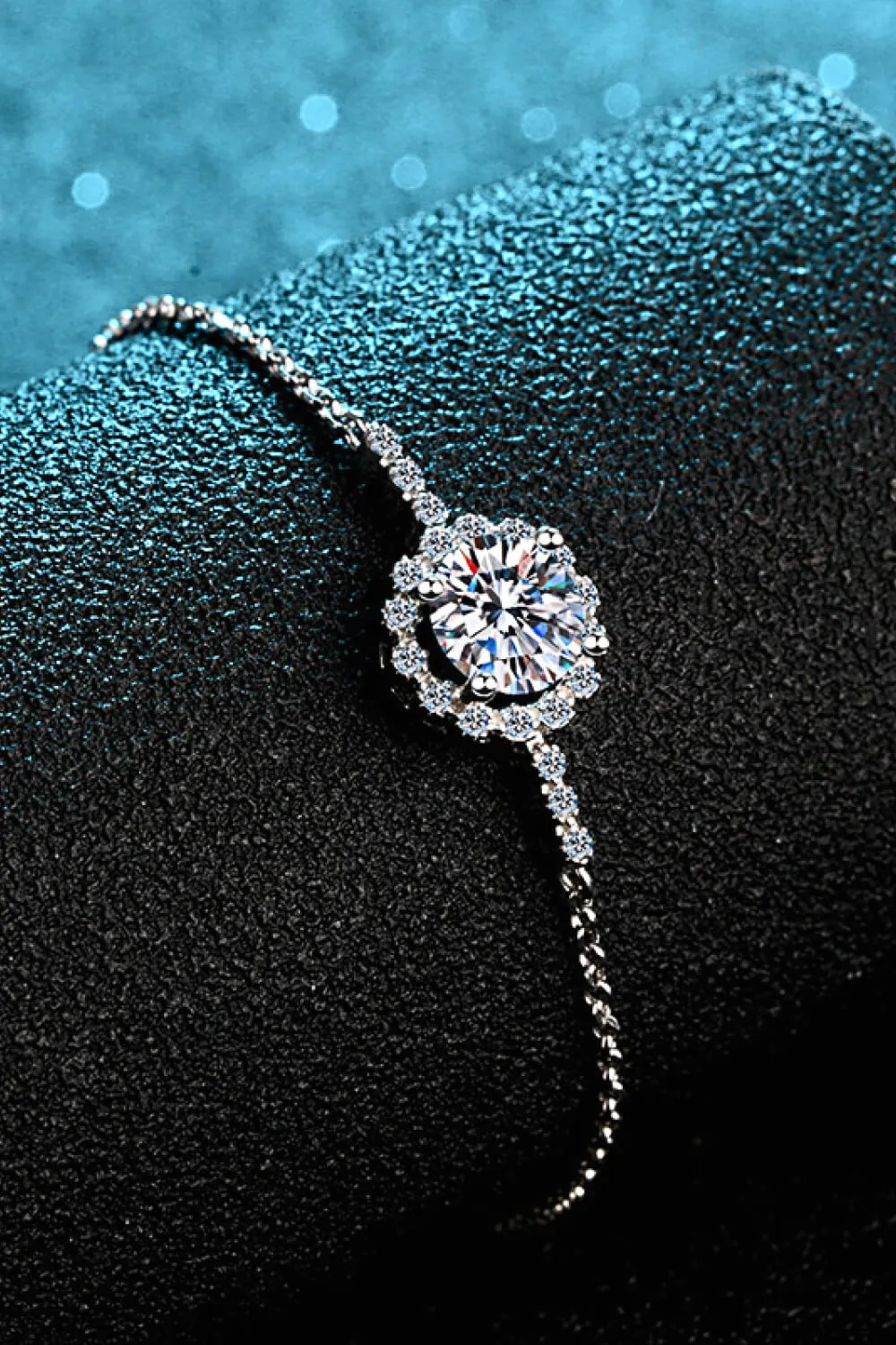 1 Carat Moissanite Chain Bracelet, image 4