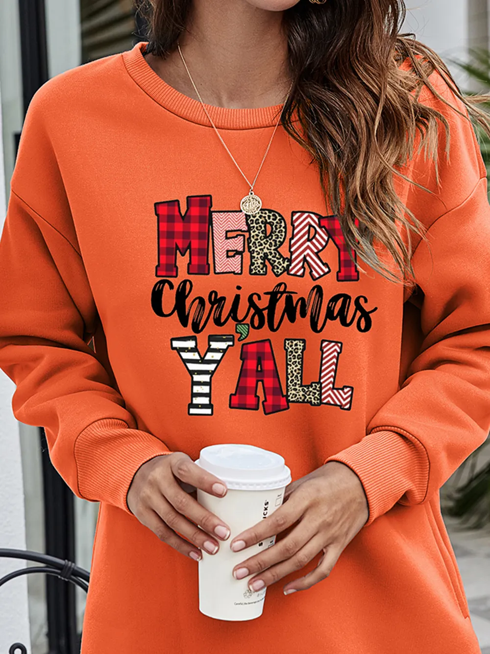 MERRY CHRISTMAS Y'ALL Graphic Sweatshirt, image 10