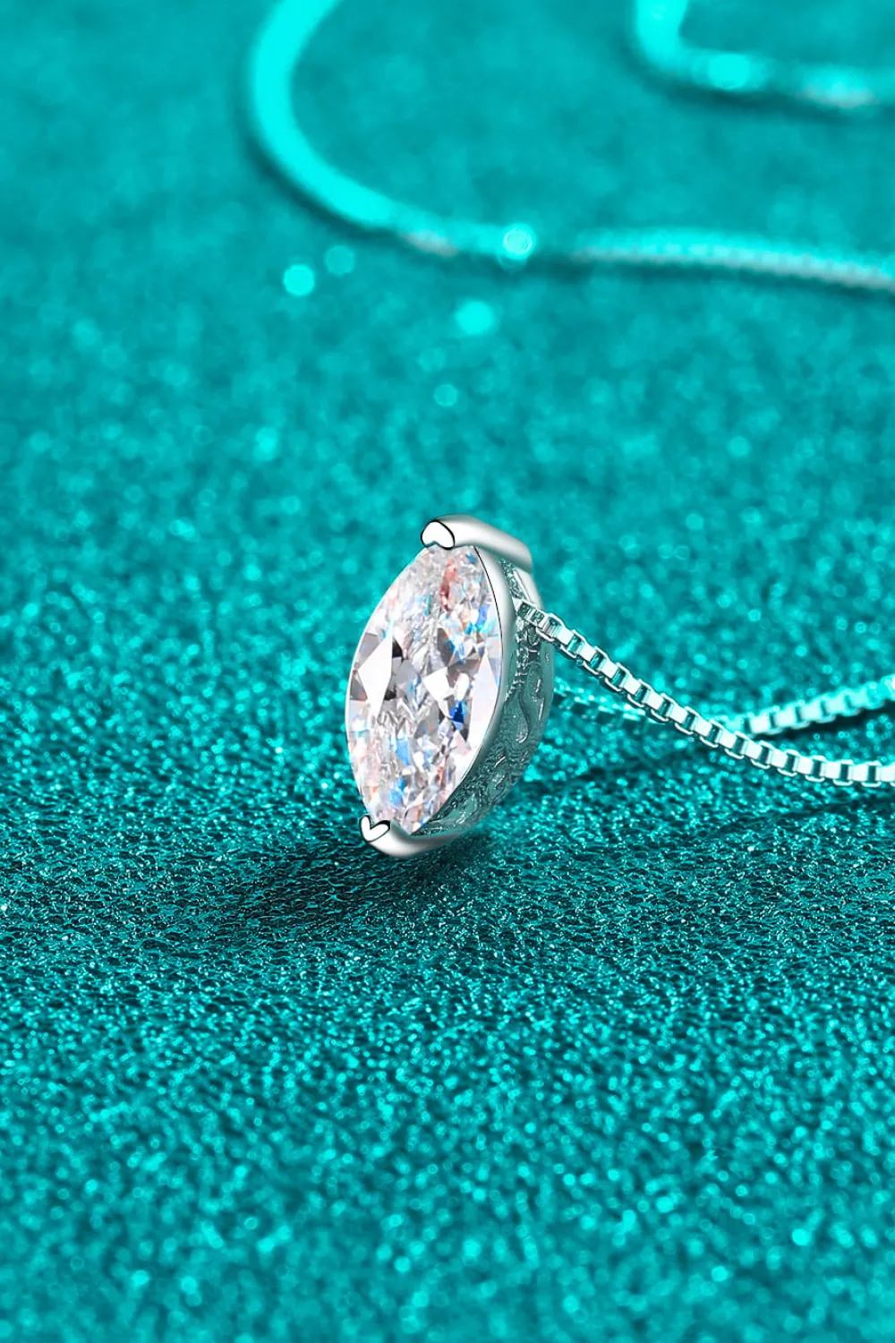 1 Carat Moissanite 925 Sterling Silver Necklace, image 6