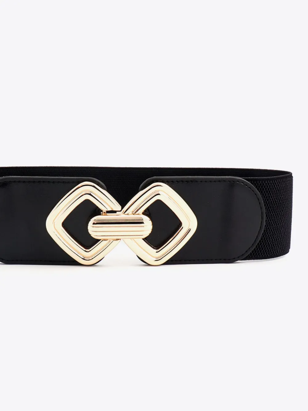 Geometric Buckle Elastic Wide Belt, image 33