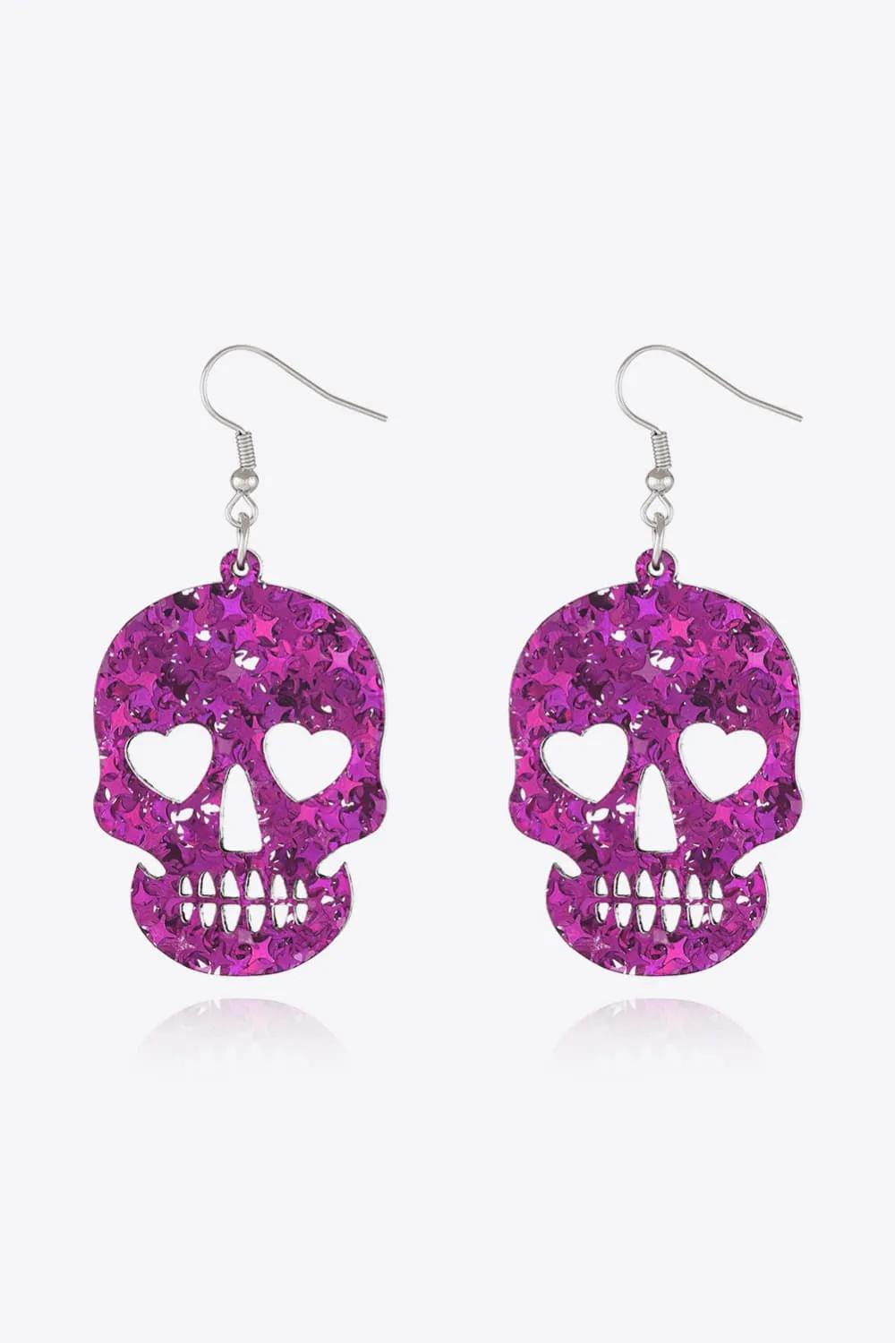 Acrylic Skull Drop Earrings, image 6
