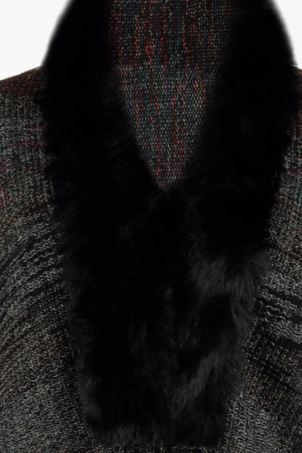 Open Front Fringe Hem Poncho, image 20