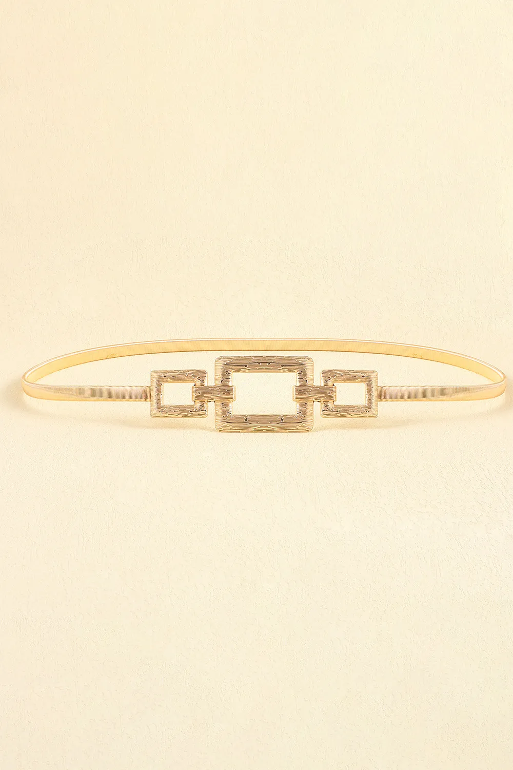 Square Shape Zinc Alloy Buckle Iron Belt, image 2